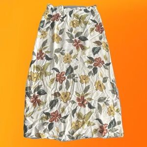 Casual Corner Maxi Skirt with Floral Design